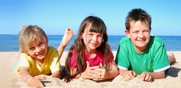 Children at the Beach